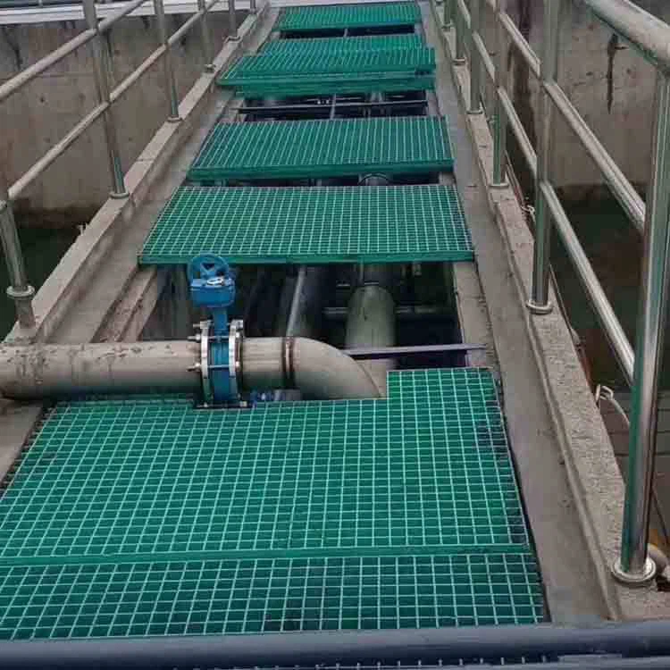 FRP grating for wastewater treatment plants corrosion resistant flooring FRP grating for wastewater treatment plants corrosion resistant flooring